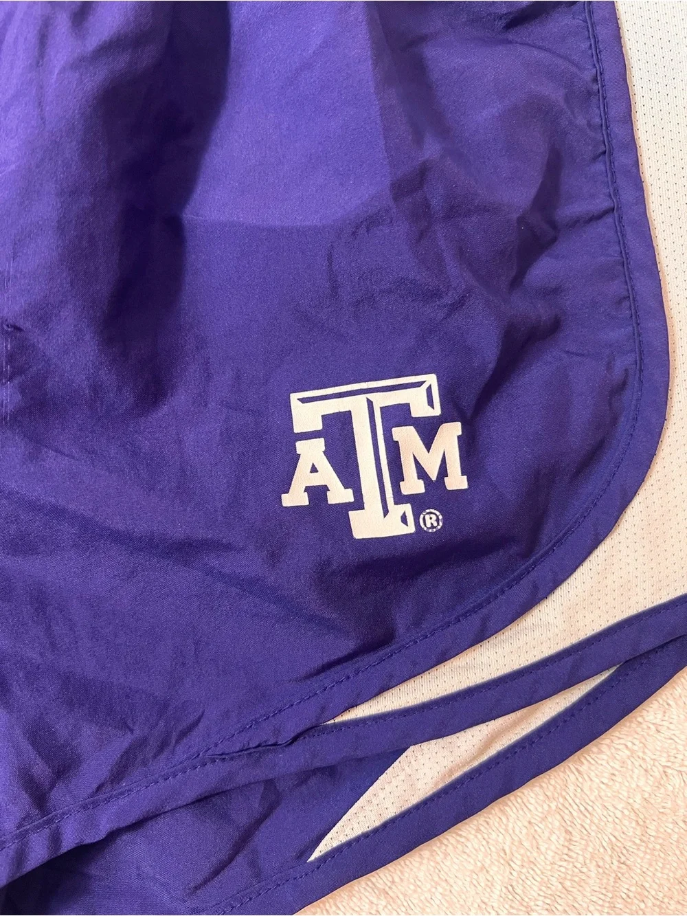 Nike Women’s Purple Athletic Running Shorts with White ACCENT SIZE SMALL